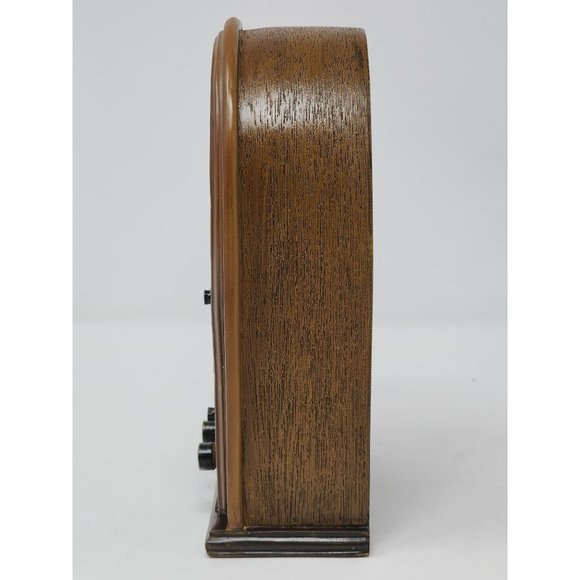 Vintage Home Interior Old Style Brown Table/Desk Clock Tested And Works - Picture 2 of 11